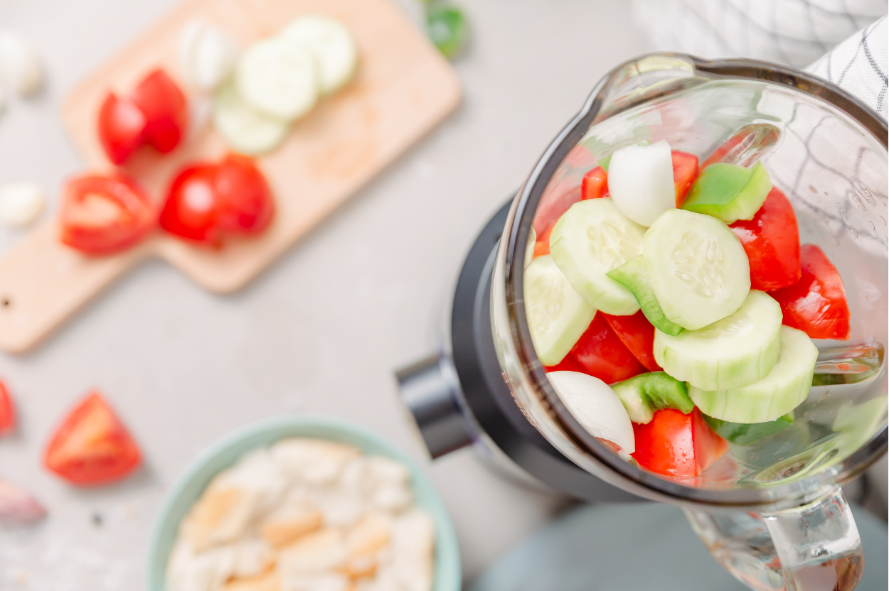 This Week's Garden Harvest: Summer Harvest Gazpacho with Okra Croutons - Wellness IQ